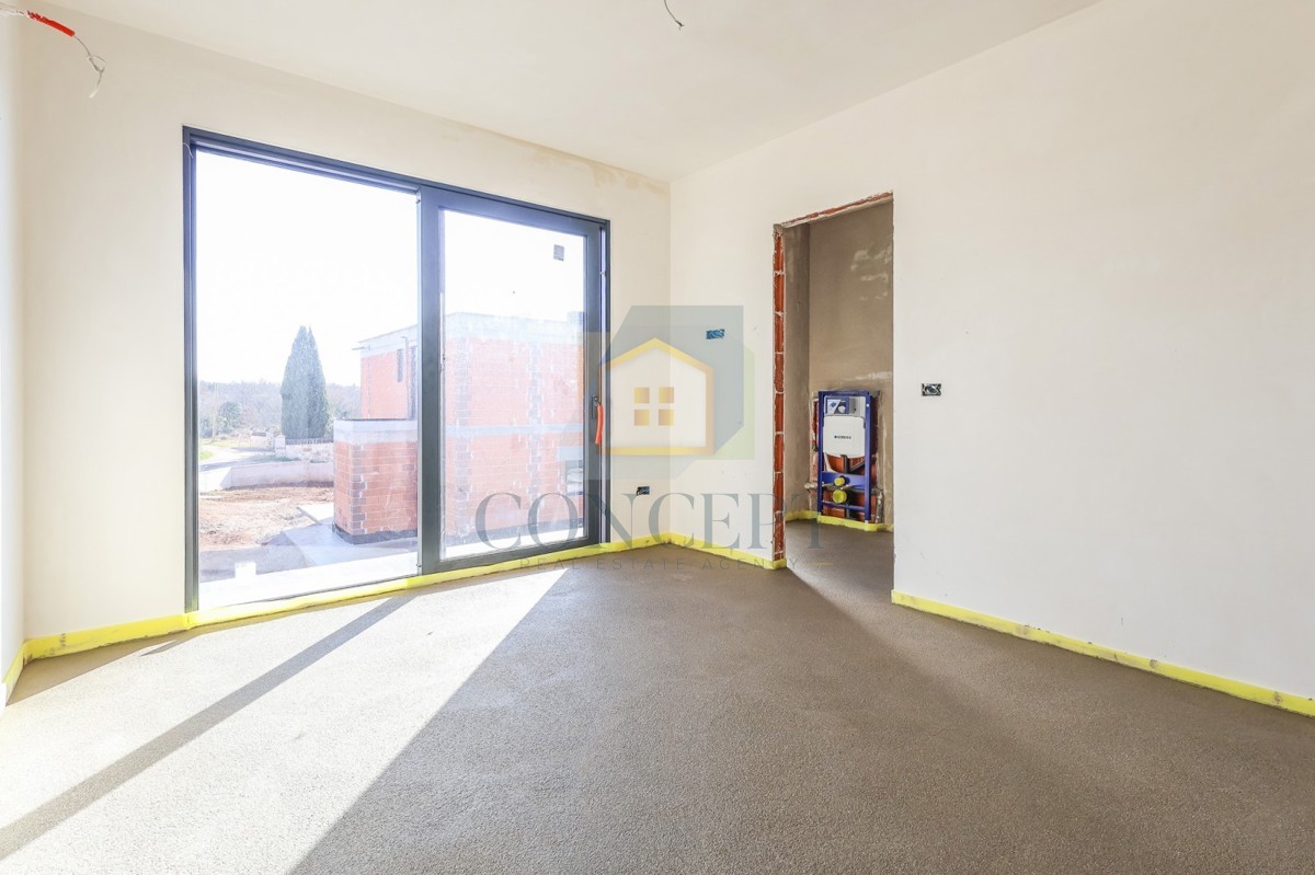 Poreč, okolica, moderna, luksuzna vila s bazenom, 12 km od morja