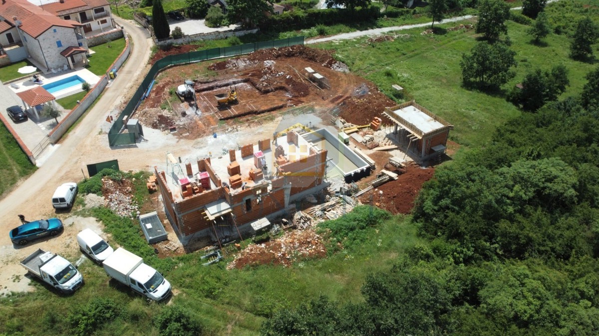 Poreč, okolica, moderna, luksuzna vila s bazenom, 12 km od morja