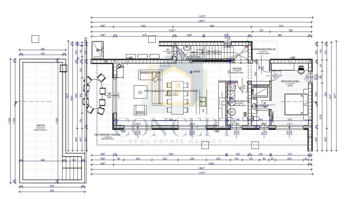 Poreč, okolica, moderna, luksuzna vila s bazenom, 12 km od morja