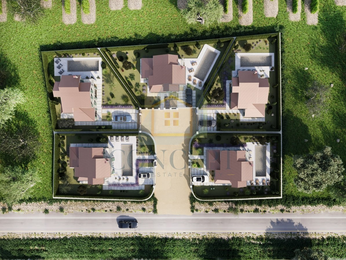 Poreč, Tinjan, okolica, Hiša s bazenom v ekskluzivnem kompleksu, 20 km od morja