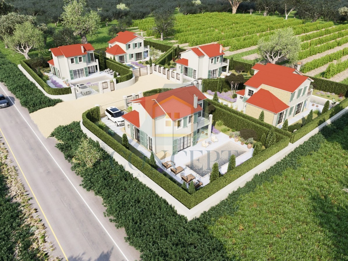 Poreč, Tinjan, okolica, Hiša s bazenom v ekskluzivnem kompleksu, 20 km od morja