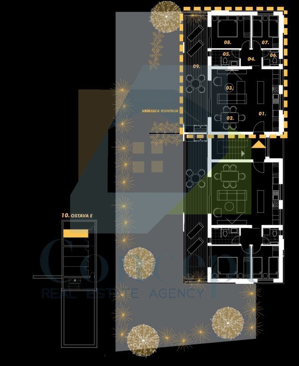 Umag, okolica, Stan na drugem nadstropju s prostorno teraso 2 km od morja