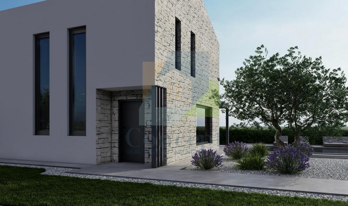 Poreč, Tar, Samostoječa vila s bazenom in pogledom na morje, 3 km od morja