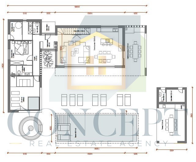 Poreč, okolica, moderna, luksuzna hiša na mirni lokaciji, 10 km od morja