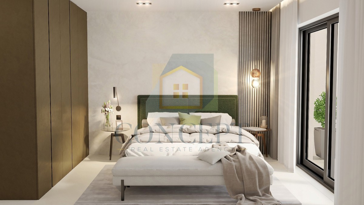 Poreč, okolica, Luksuzna moderna dvojna hiša s bazenom, 5 km od morja