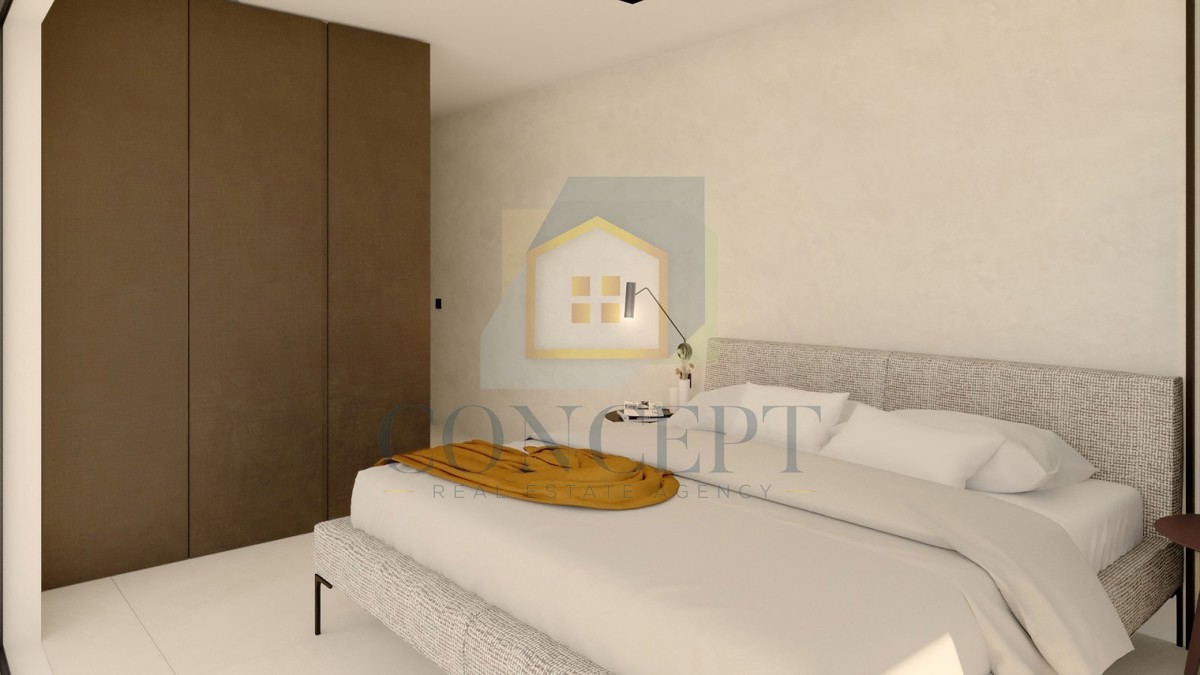 Poreč, okolica, Luksuzna moderna dvojna hiša s bazenom, 5 km od morja