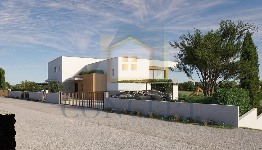 Poreč, okolica, Luksuzna moderna dvojna hiša s bazenom, 5 km od morja