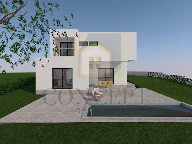 Poreč, okolica, moderna, luksuzna vila s bazenom, 12 km od morja