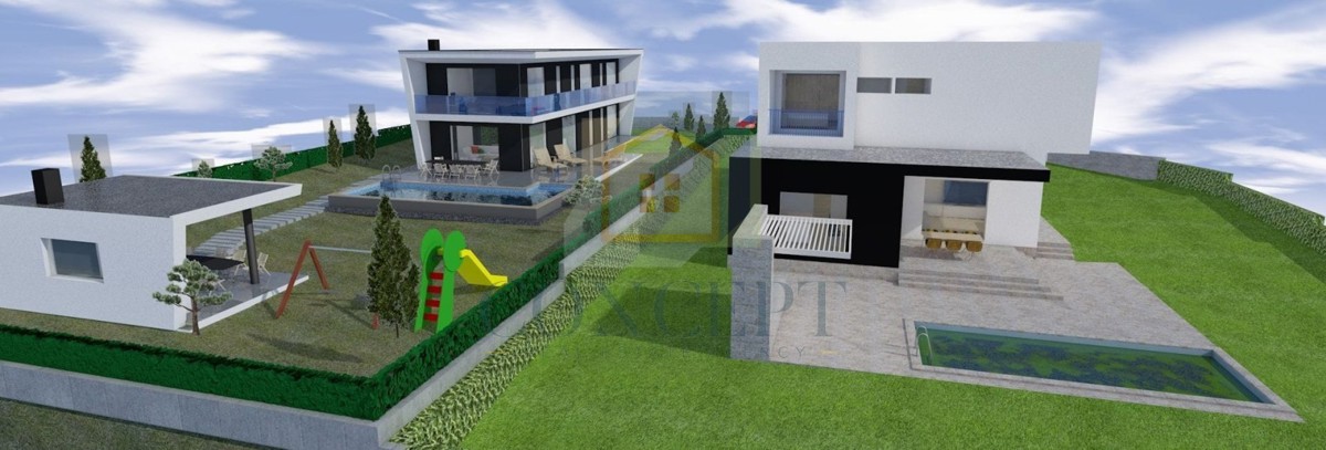 Poreč, okolica, moderna, luksuzna vila s bazenom, 12 km od morja