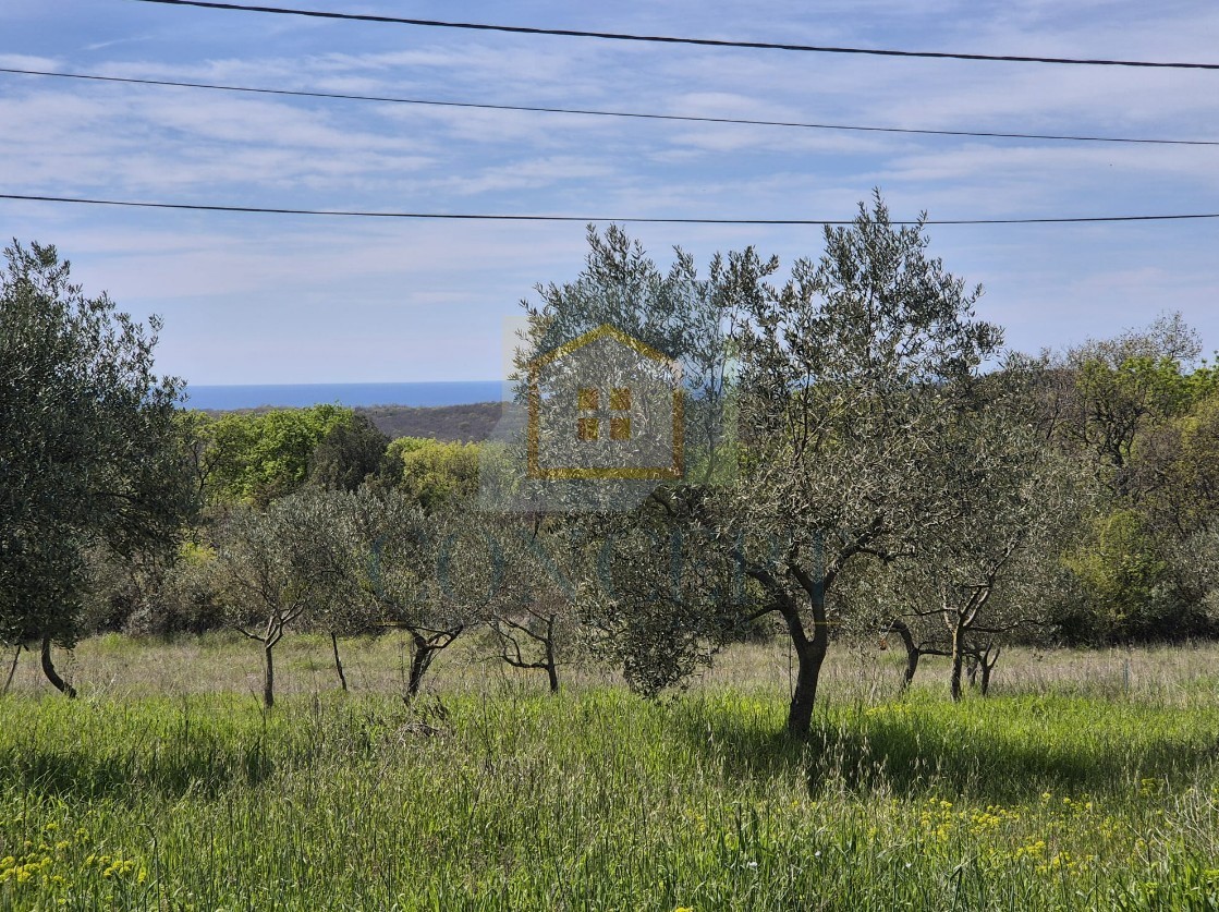 Rovinj, Bale, okolica - EKSKLUZIVA AGENCIJE - Građevinsko zemljišče s pogledom na morje, 16 km od morja