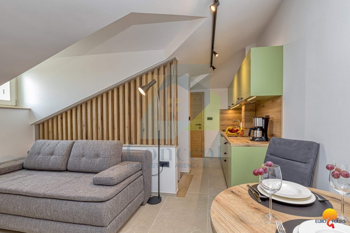 Vrsar, Renovirana hiša v centru s 3 apartmaji 350 m od morja