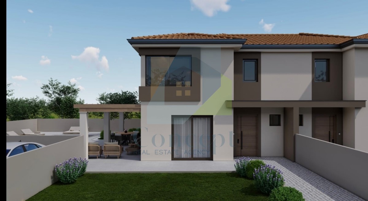 Poreč, okolica, Dvojna hiša s bazenom na mirni lokaciji 12 km od morja