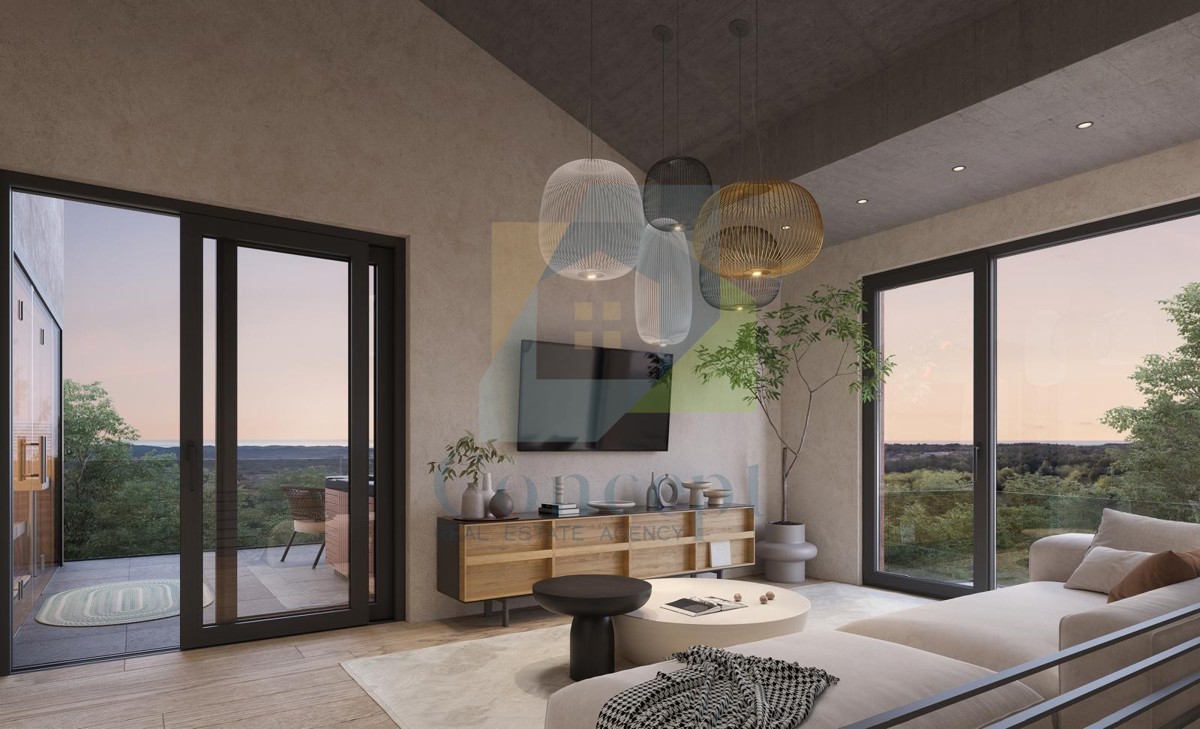 Poreč, okolica, Dizajnerska vila s bazenom, 13 km od morja