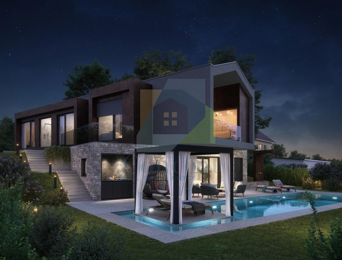 Poreč, okolica, Dizajnerska vila s bazenom, 13 km od morja