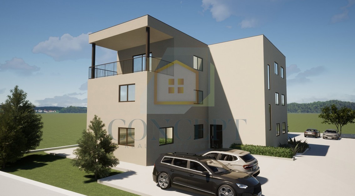 Poreč, okolica, Stan v 1. nadstropju nove gradnje, 3 km od morja