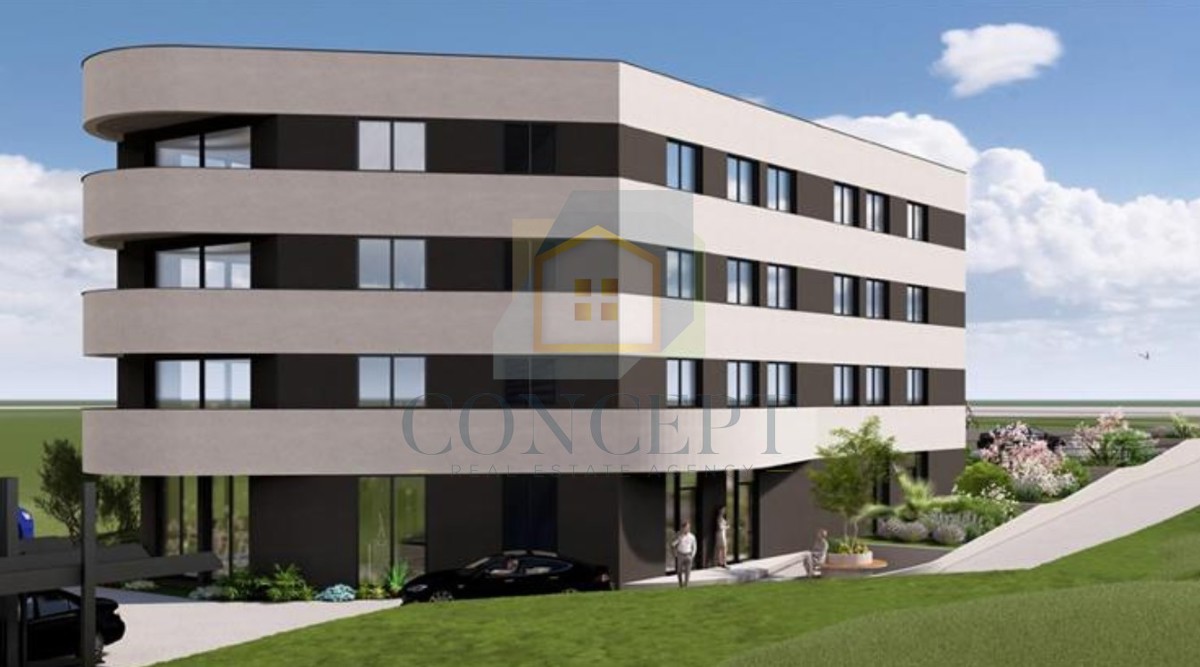 Poreč, okolica, Luksuzno stanovanje v 3. nadstropju s pogledom na morje, 2 km od morja