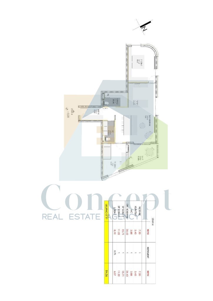 Umag, ožja okolica, Luksuzni stan na 1. nadstropju novogradnje, 2 km od morja