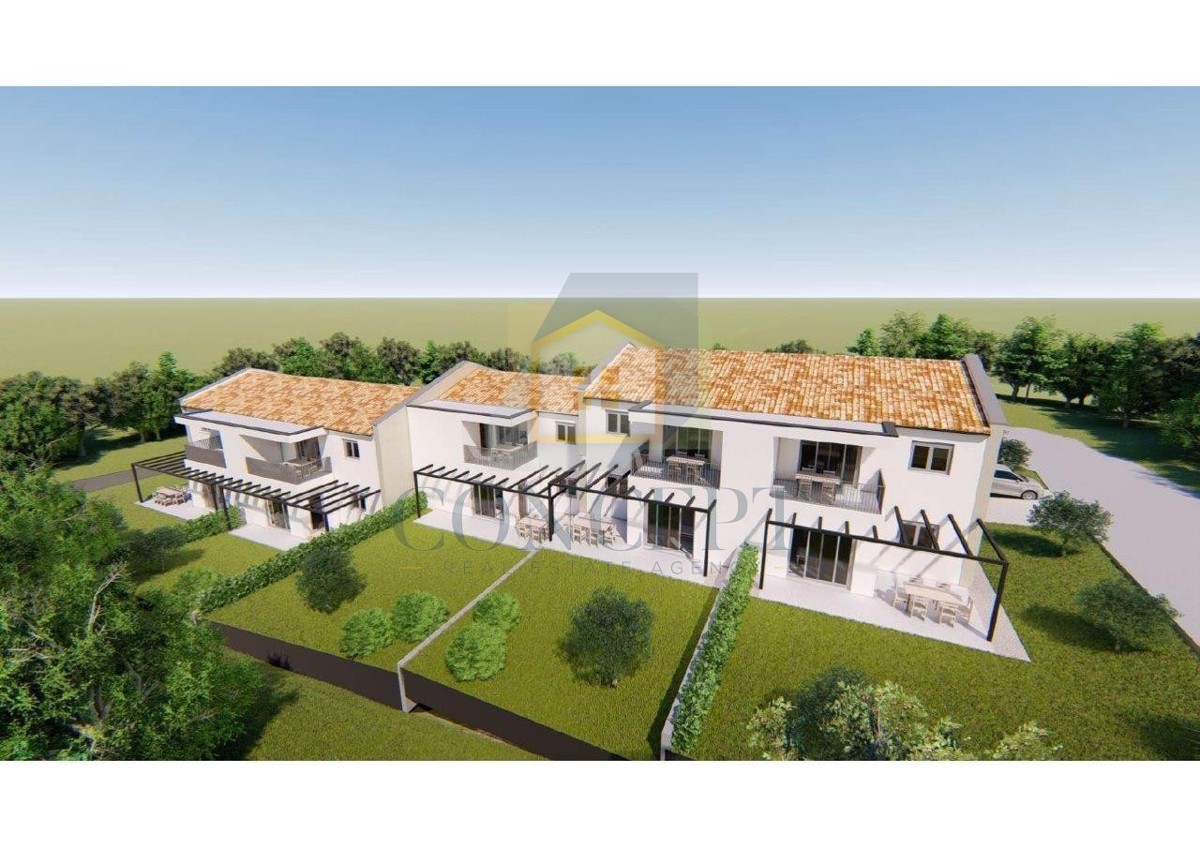 Poreč, Tar, Stan v 1. nadstropju novogradnje, 3 km od morja