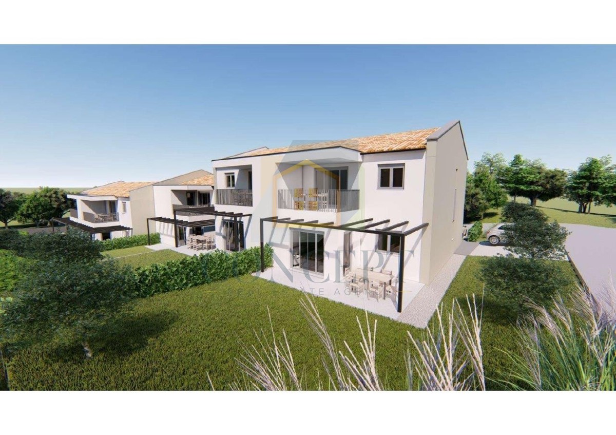 Poreč, Tar, Stan v 1. nadstropju novogradnje, 3 km od morja