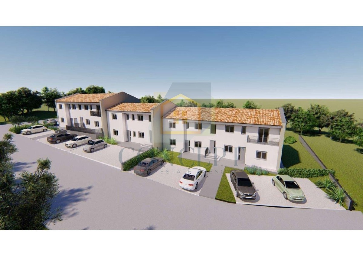 Poreč, Tar, Stan v 1. nadstropju novogradnje, 3 km od morja