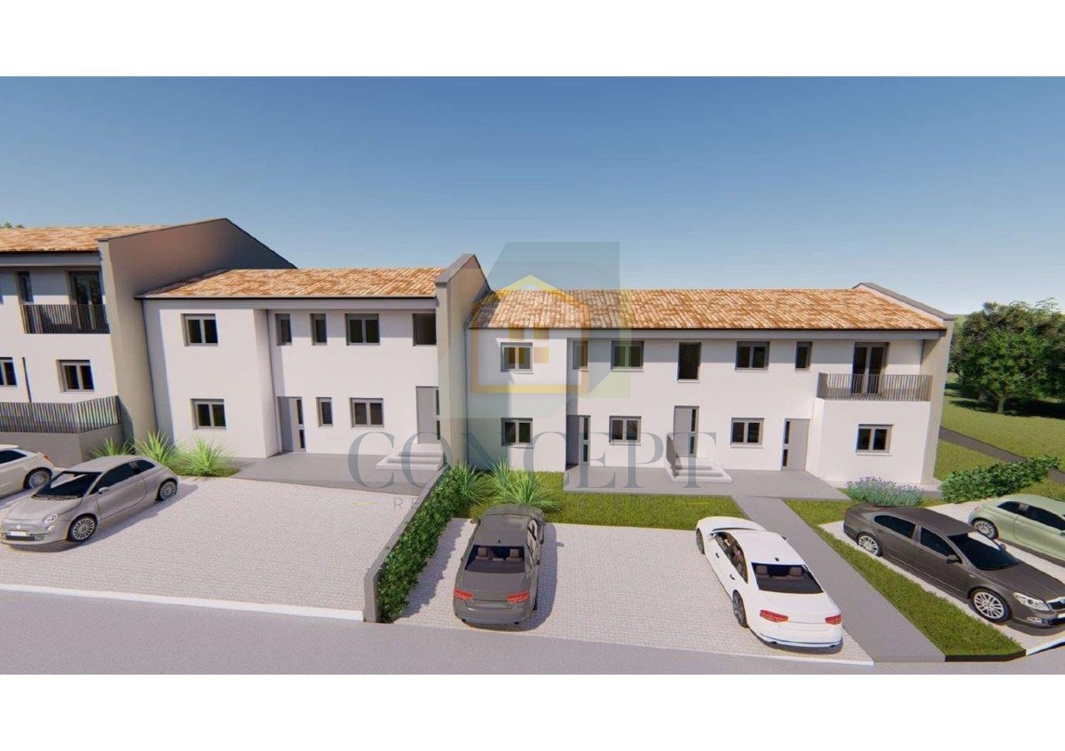 Poreč, Tar, Stan v 1. nadstropju novogradnje, 3 km od morja