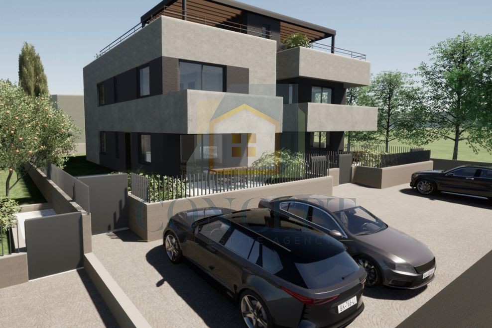 Poreč, Uža okolica, Luksuzno stanovanje v pritličju s svojim vrtom, 1500 m od morja