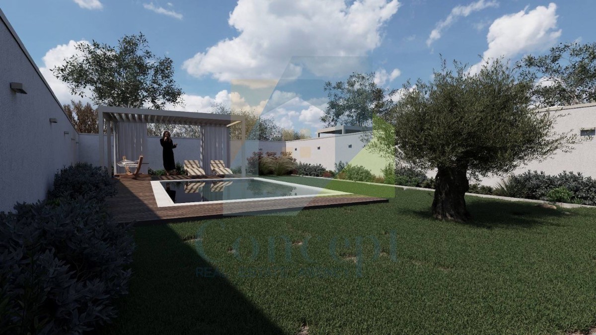 Poreč, okolica, Luksuzni dvoetažni stan s bazenom 3 km od morja