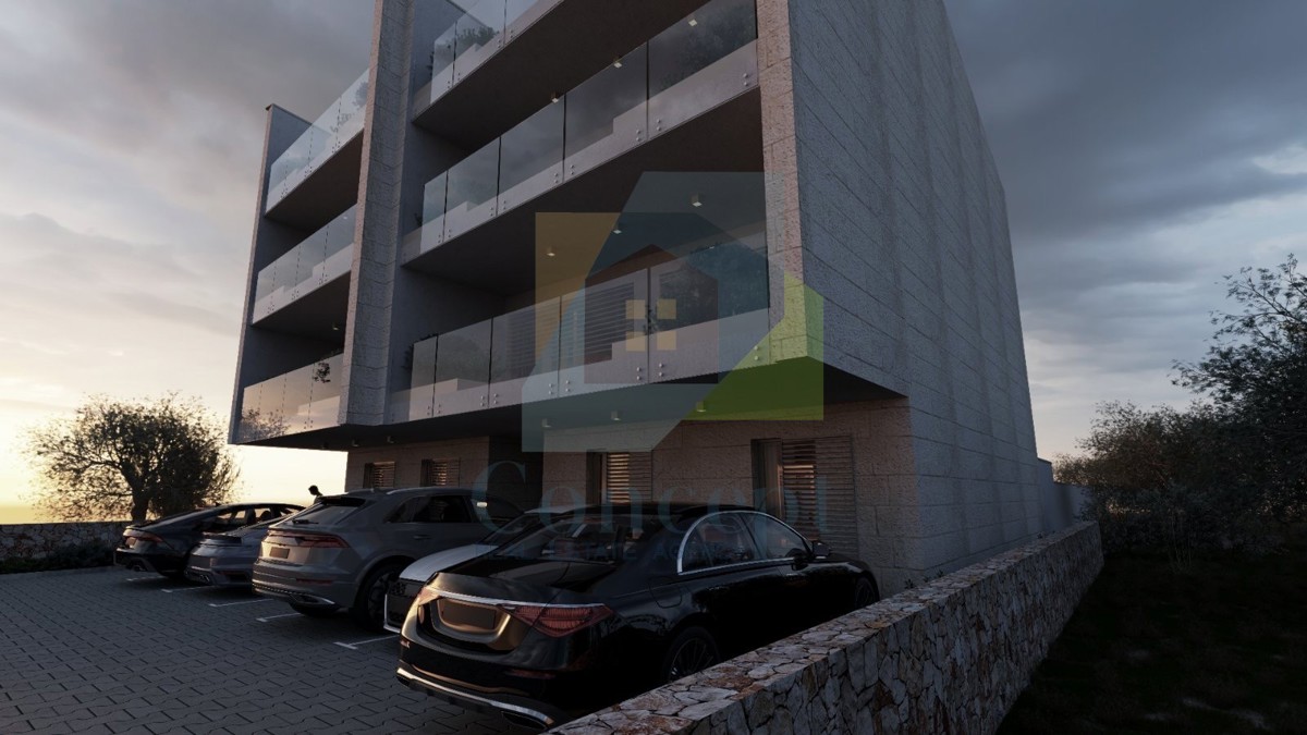 Poreč, okolica, Luksuzni dvoetažni stan s bazenom 3 km od morja