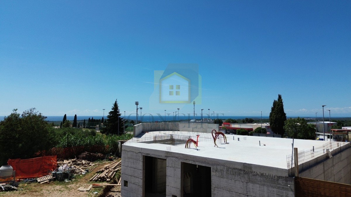 Poreč, okolica, Luksuzni stan na 3. nadstropju s pogledom na morje, 2 km od morja