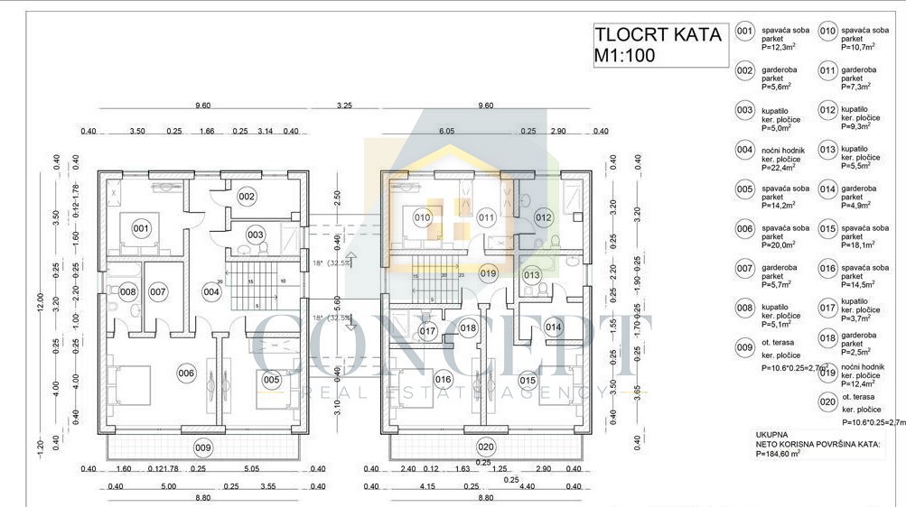 Poreč, okolica, Luksuzna dvojna hiša s bazenom na mirni lokaciji, 5 km od morja