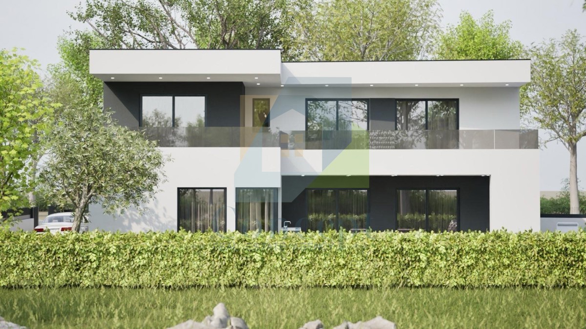 Umag, okolica, luksuzna samostojeća hiša s bazenom v gradnji na mirni lokaciji