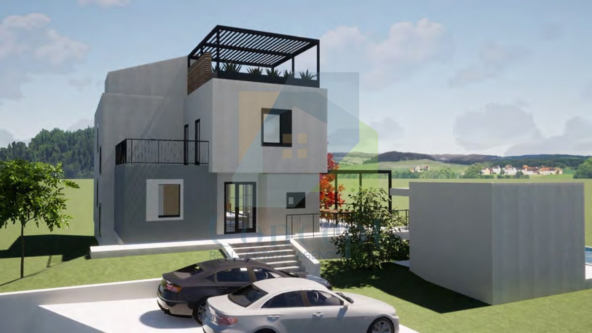 Poreč, okolica, Luksuzna vila s pogledom na morje, 8 km od morja