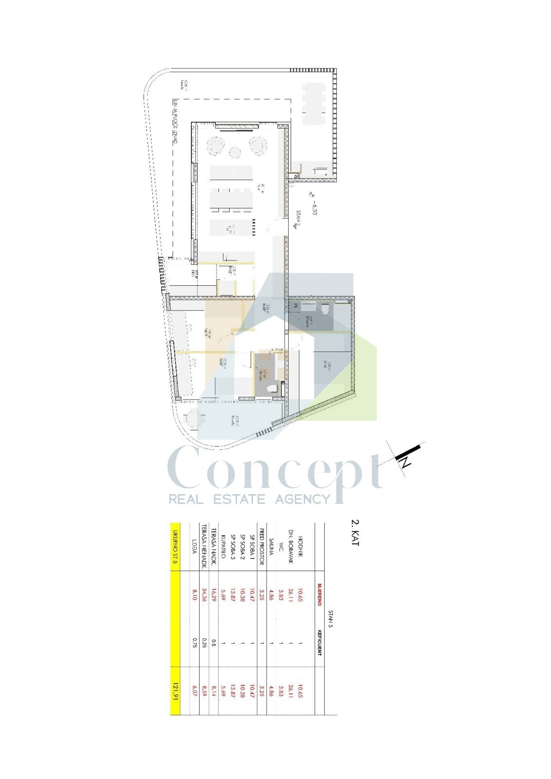 Umag, ožja okolica, Luksuzni stan na 2. nadstropju novogradnje, 2 km od morja