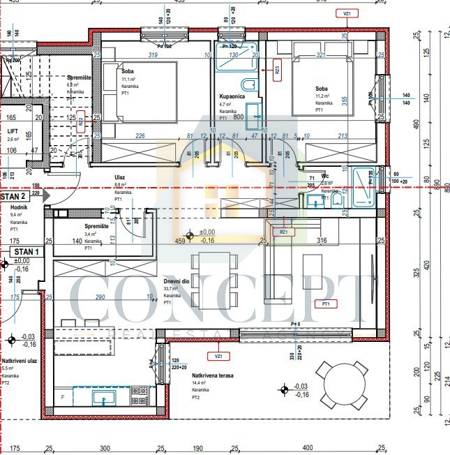 Poreč, okolica, Stan v pritličju z vrtom in pogledom na morje, 7 km od morja