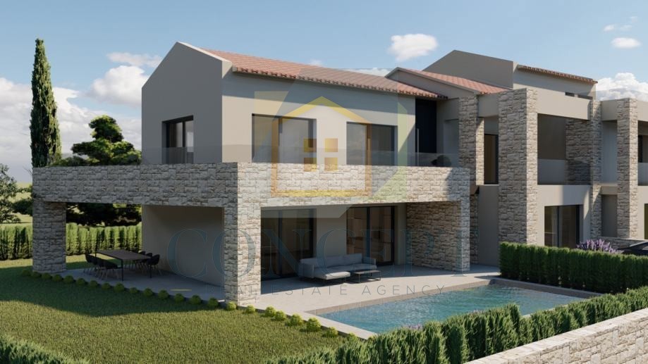 Poreč, Vižinada, okolica, Gradbena zemljišča z gradbenim dovoljenjem, 17 km od morja