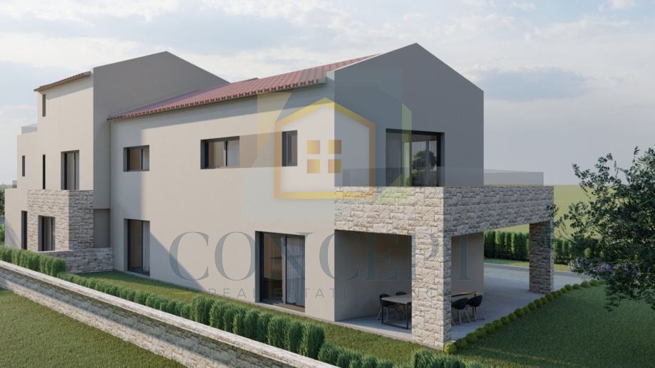 Poreč, Vižinada, okolica, Gradbena zemljišča z gradbenim dovoljenjem, 17 km od morja