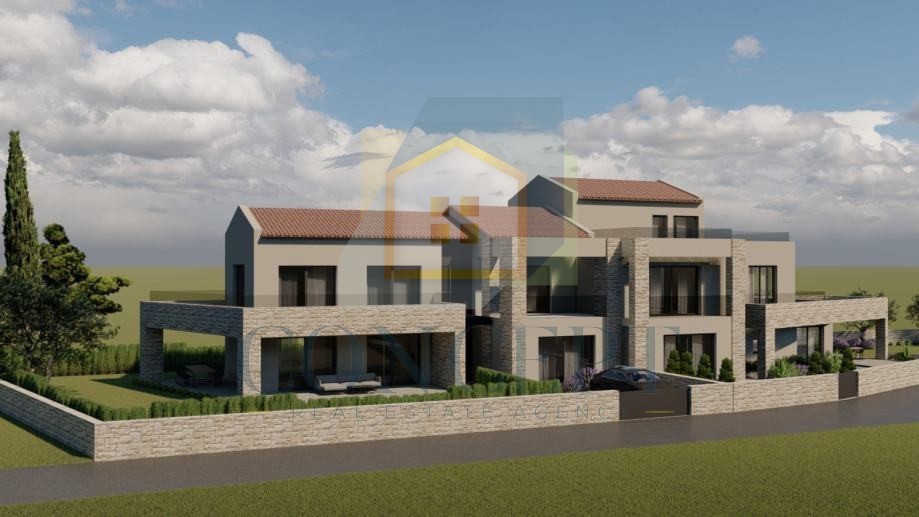 Poreč, Vižinada, okolica, Gradbena zemljišča z gradbenim dovoljenjem, 17 km od morja