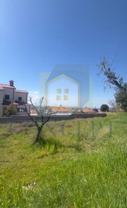 Poreč, okolica, Građevinsko zemljišče s panoramskim pogledom na morje