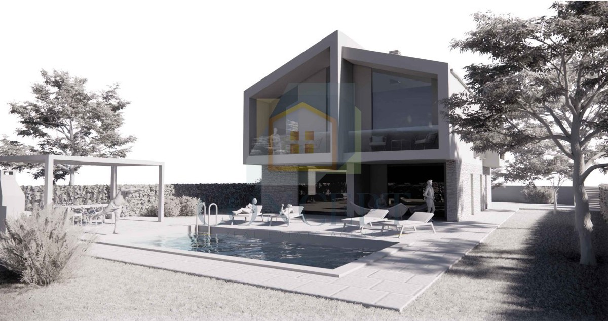 Poreč, okolica, Gradbeno zemljišče s gradbenim dovoljenjem, 15 km od morja