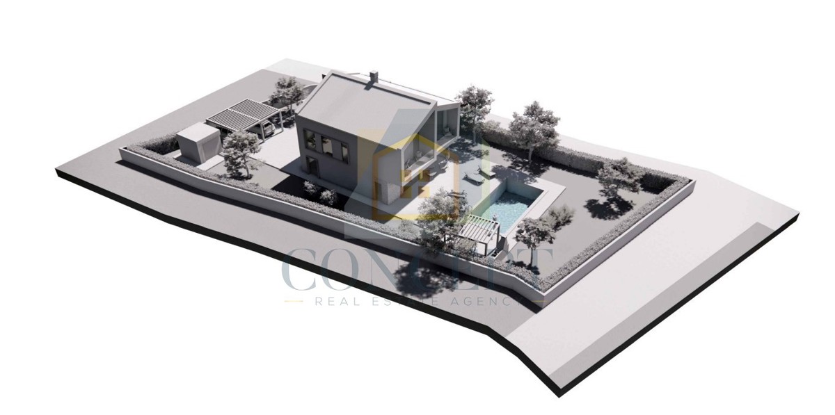 Poreč, okolica, Gradbeno zemljišče s gradbenim dovoljenjem, 15 km od morja