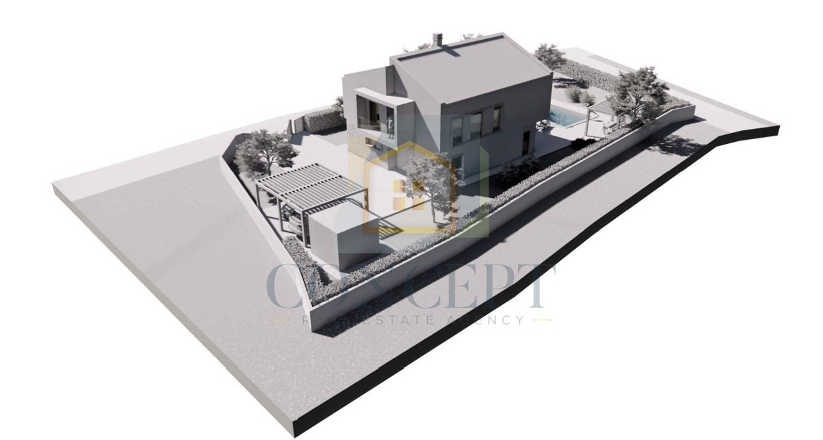 Poreč, okolica, Gradbeno zemljišče s gradbenim dovoljenjem, 15 km od morja