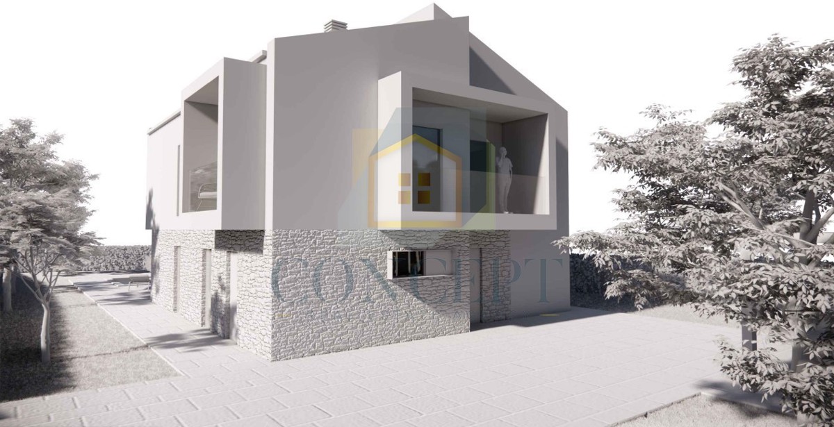 Poreč, okolica, Gradbeno zemljišče s gradbenim dovoljenjem, 15 km od morja