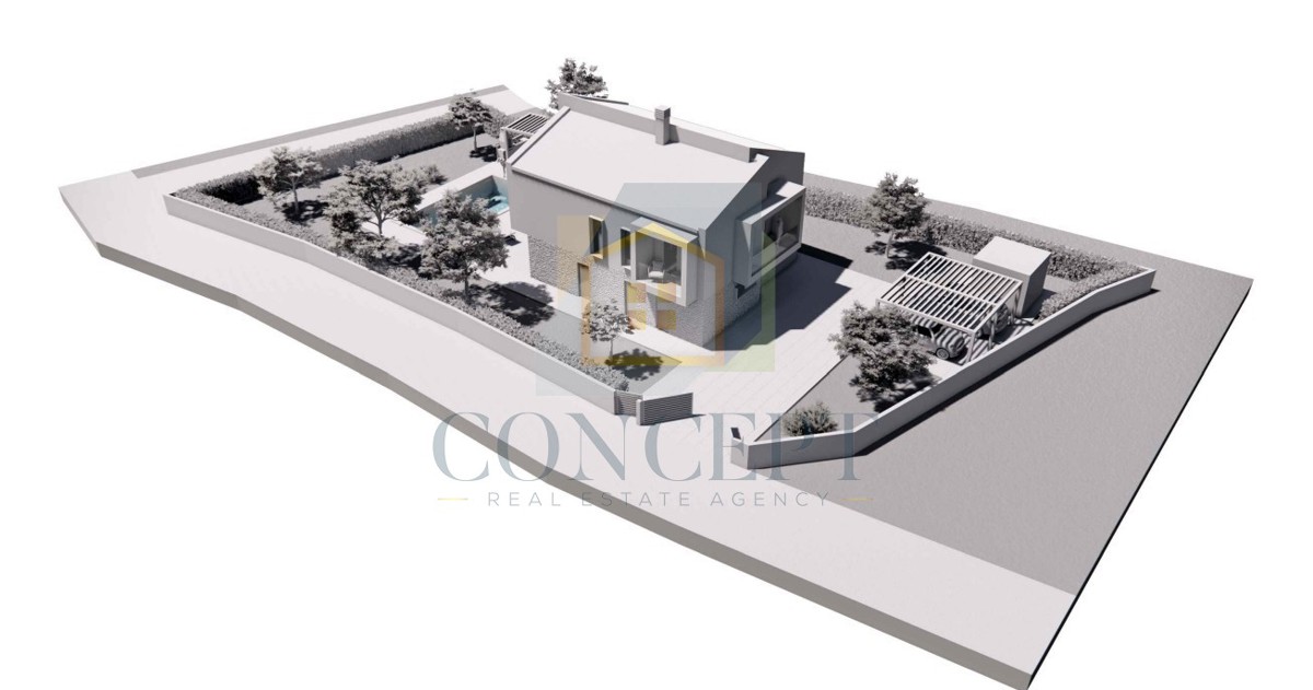 Poreč, okolica, Gradbeno zemljišče s gradbenim dovoljenjem, 15 km od morja