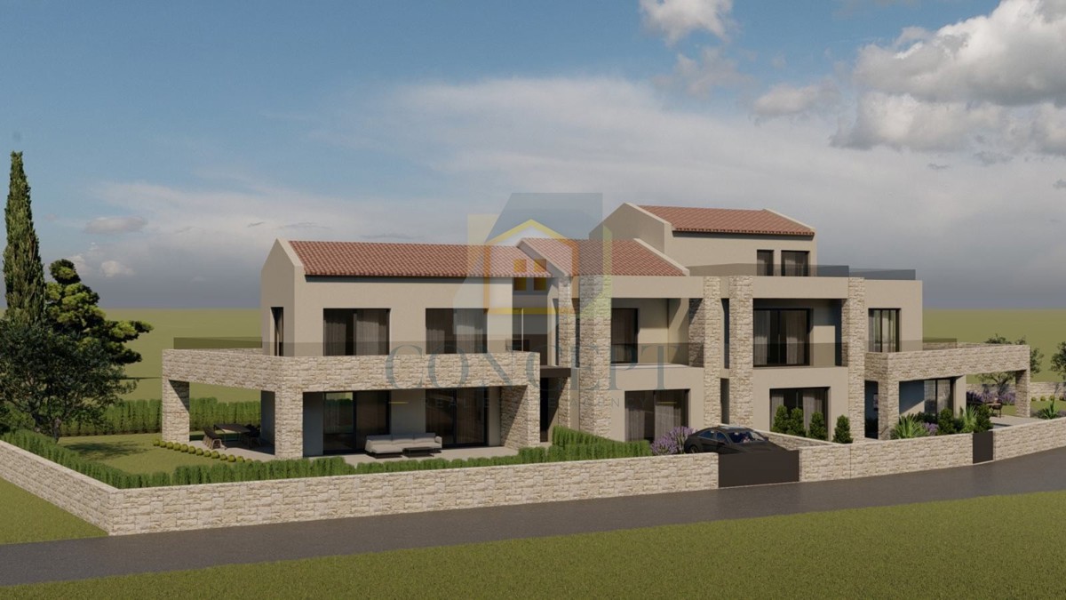 Poreč, Vižinada, okolica, Gradbena parcela z gradbenim dovoljenjem, 17 km od morja