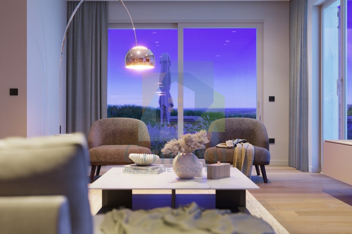 Grožnjan, okolica, Čudovita vila s panoramskim pogledom na morje in naravo, 12 km od morja