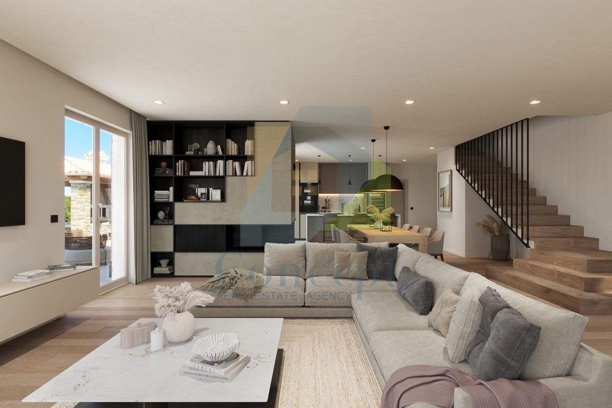 Grožnjan, okolica, Čudovita vila s panoramskim pogledom na morje in naravo, 12 km od morja