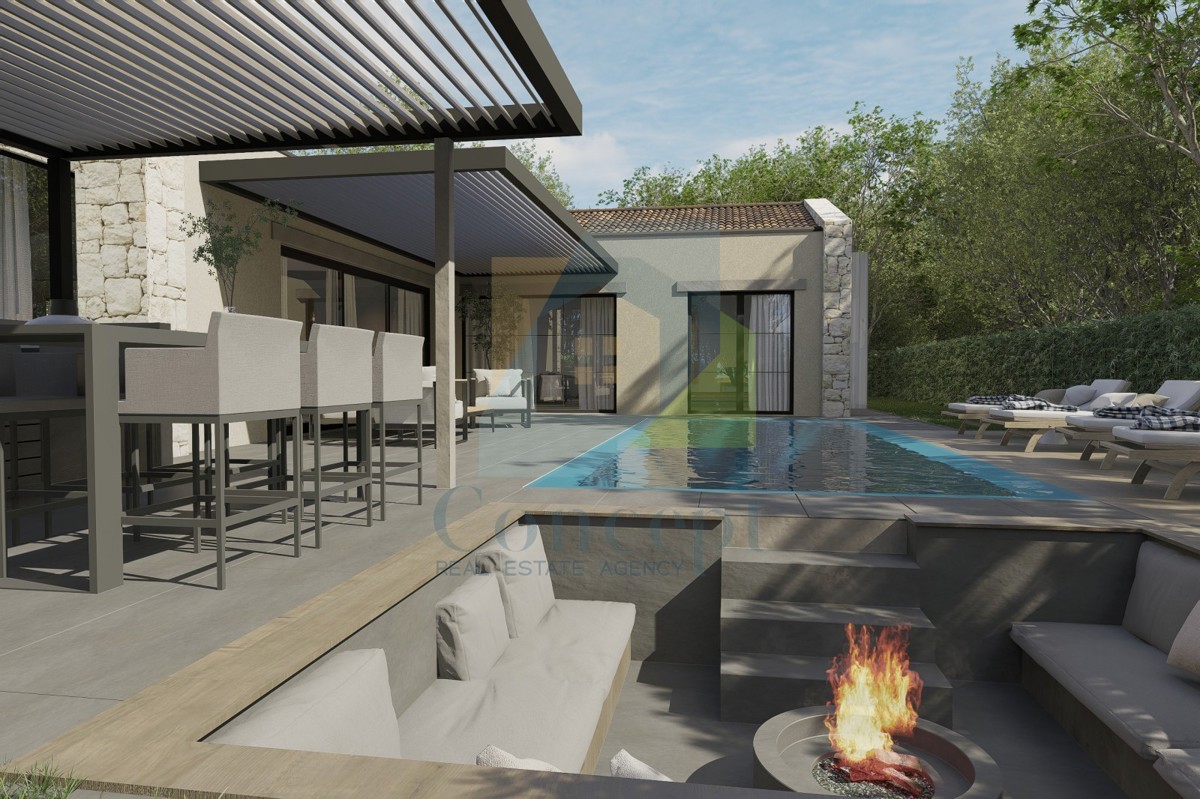 Poreč, okolica, Građevinsko zemljište s građevinsko dovoljenjem 4 km od morja