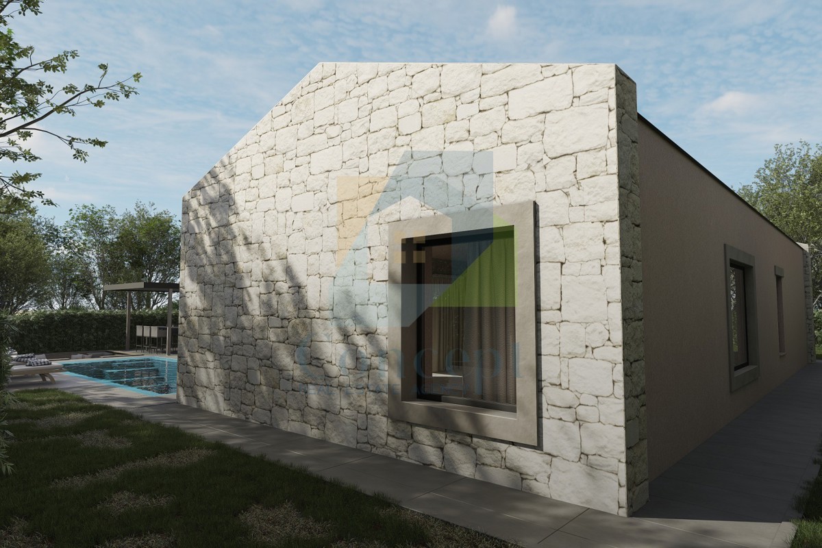 Poreč, okolica, Građevinsko zemljište s građevinsko dovoljenjem 4 km od morja