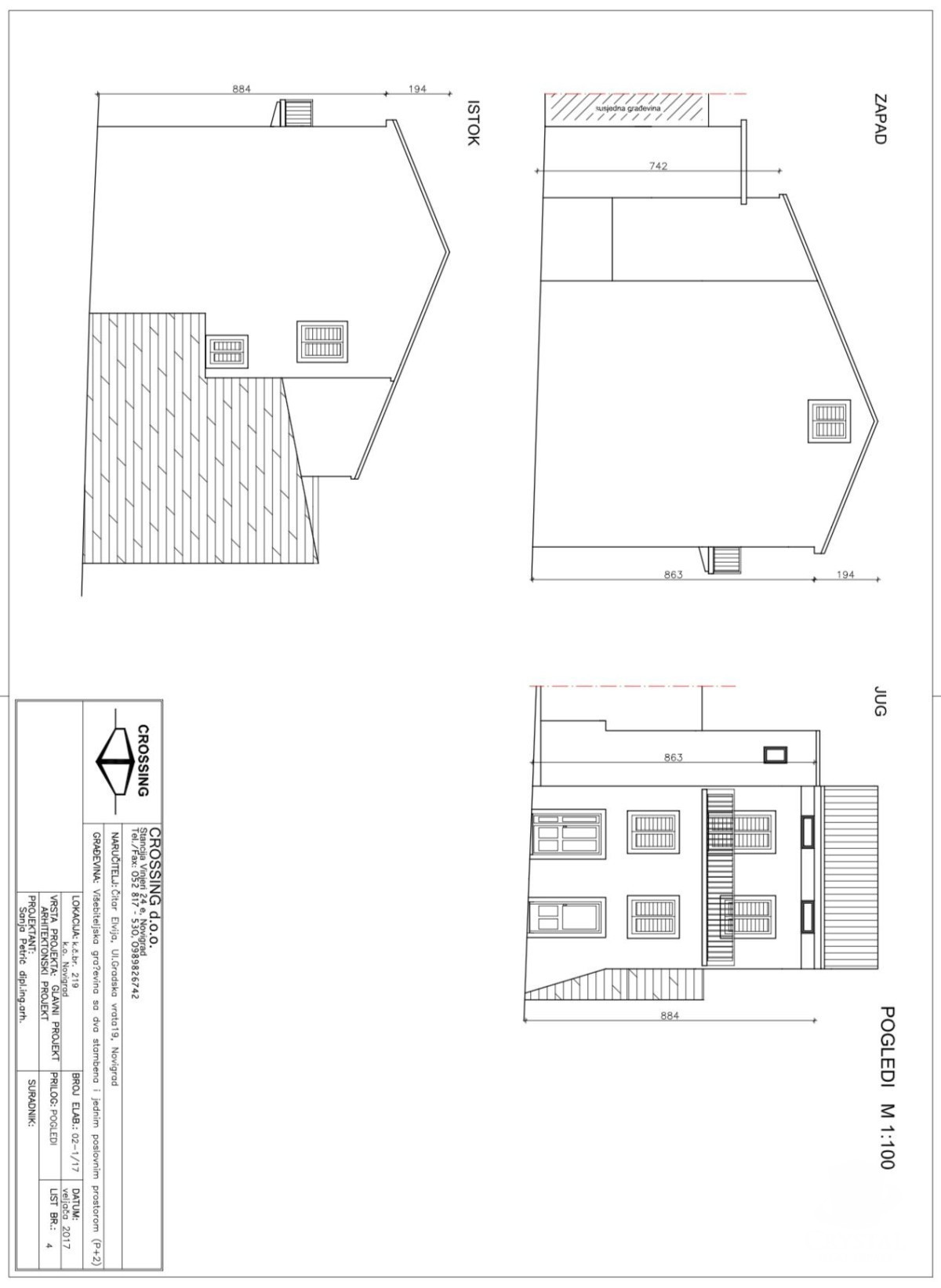 Izjemna redkost v Novigradu – hiša s tremi stanovanjskimi enotami in pogledom na morje