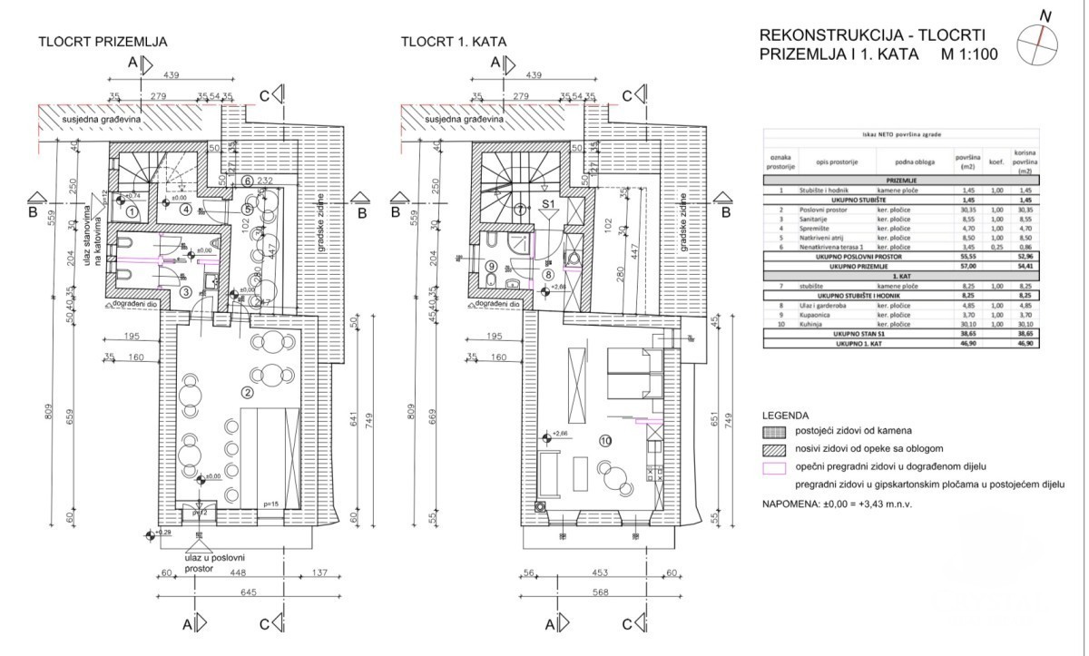 Izjemna redkost v Novigradu – hiša s tremi stanovanjskimi enotami in pogledom na morje